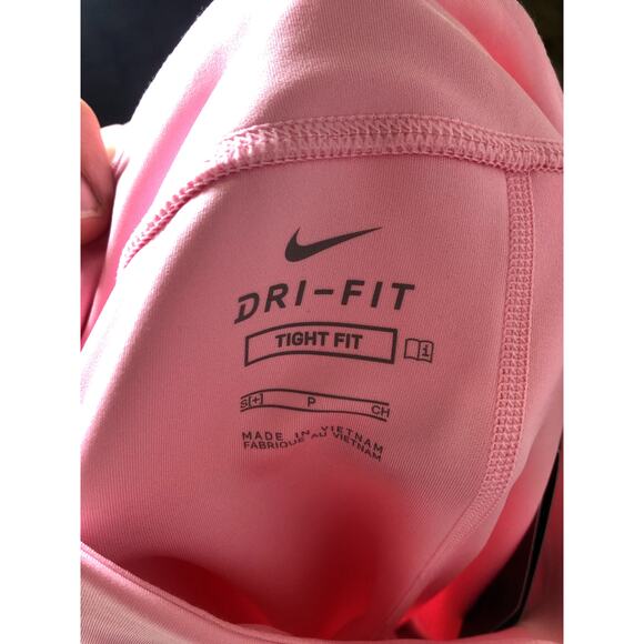 New Nike Tight Fit Dry Fit Girls Training Leggings Size S PInk - Picture 7 of 12